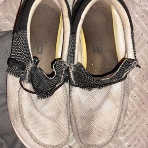 Black, Grey & White Hey dudes size: 10